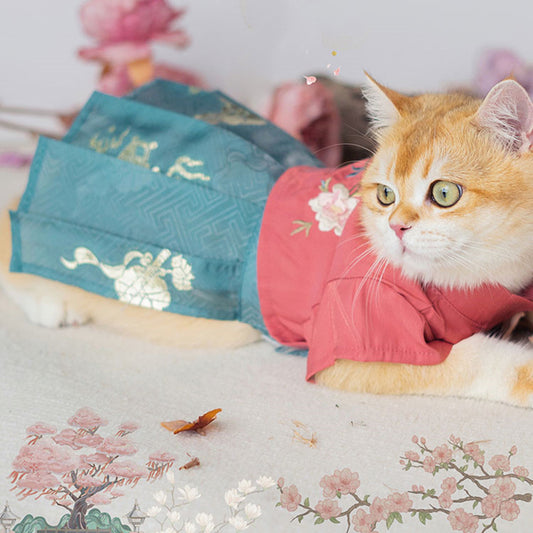 Hanfu Cat Clothes Dog Skirt