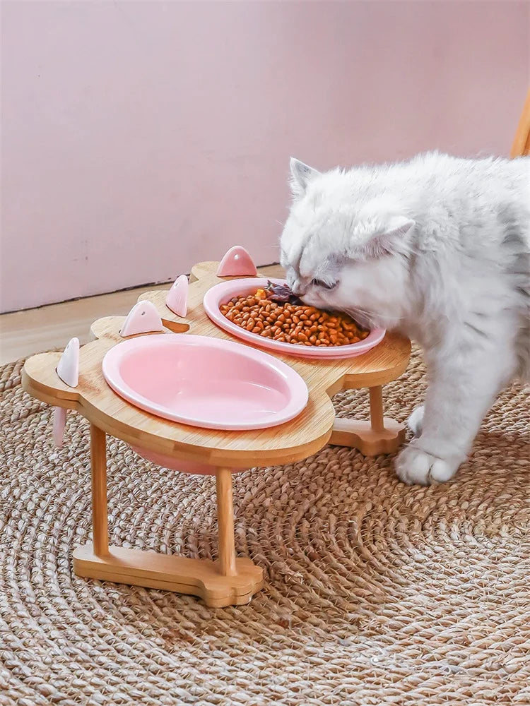 Ceramic Bowl Cat and Dog Bowl Single & Double