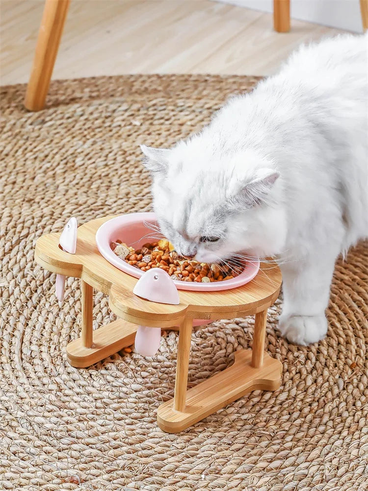 Ceramic Bowl Cat and Dog Bowl Single & Double